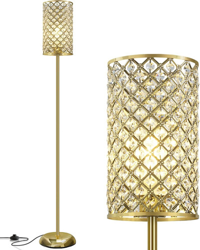 Gold floor lamp - floor, lamp,elegant